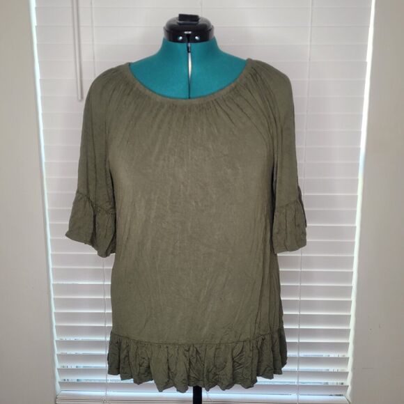 Chelsea & Theodore Green Peasant Renaissance Ren Fest Gremlincore Goblincore L - Picture 1 of 6